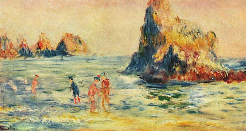 Pierre-Auguste Renoir Felsenklippen bei Guernsey oil painting picture